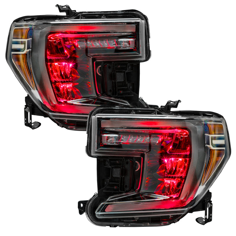 Load image into Gallery viewer, Oracle 19-21 Silverado/Sierra 1500 RGB Demon Eye Headlight Kit - w/o Controller