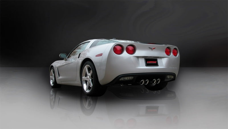 Load image into Gallery viewer, Corsa 06-08 Chevrolet Corvette C6 (A/T) 2.5in Sport Cat-Back Exhaust - 3.5in Black Twin Tips