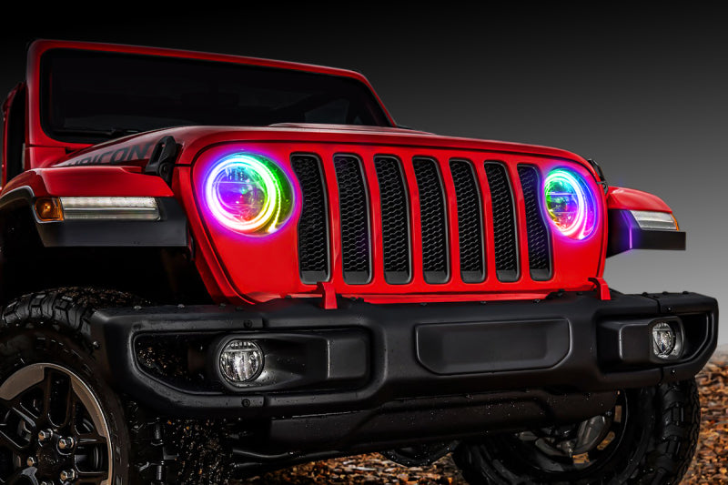 Load image into Gallery viewer, Oracle Jeep Wrangler JL/Gladiator JT LED Surface Mount Headlight Halo Kit ColorSHIFT 2