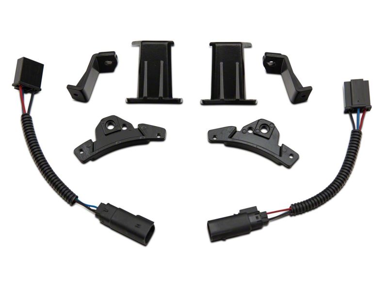 Load image into Gallery viewer, Raxiom 18-23 Jeep Wrangler JL 7-In Headlight Retro-Fit Kit w/ Harness- Black Housing (Clear Lens)