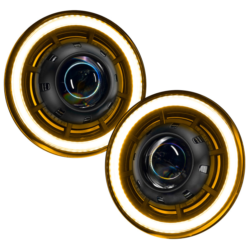 Load image into Gallery viewer, ORACLE Lighting 0718 Jeep Wrangler JK Oculus 7in Switchback Bi-LED Projector Headlights