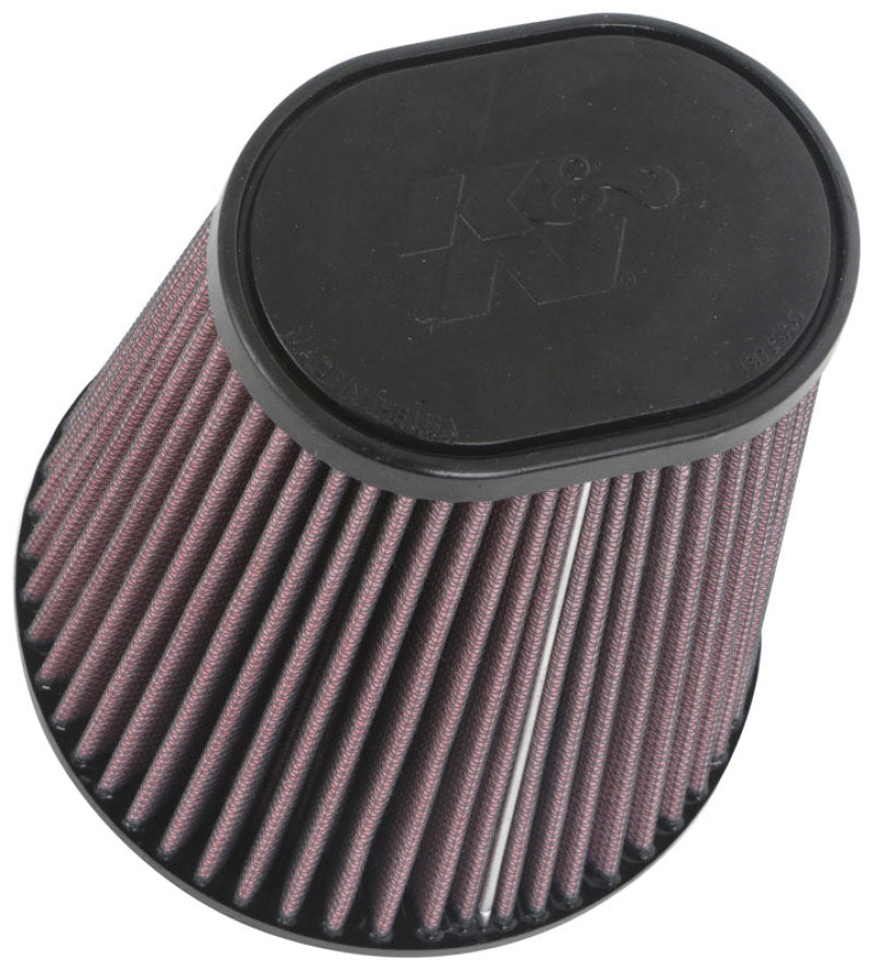 Load image into Gallery viewer, K&N Universal Clamp-On Air Filter 3-1/2in 10 Degree Flange 5-3/4in B 4-1/2in x 3-1/4in T 7in H