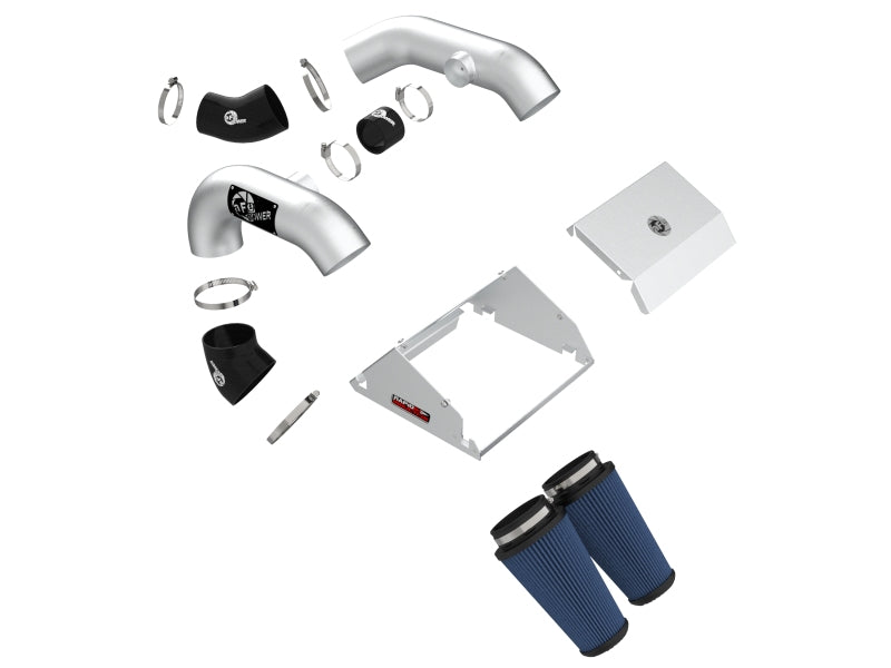 Load image into Gallery viewer, aFe Rapid Induction Pro 5R Cold Air Intake System Brushed 21-22 Ford F-150 Raptor V6-3.5L (tt)