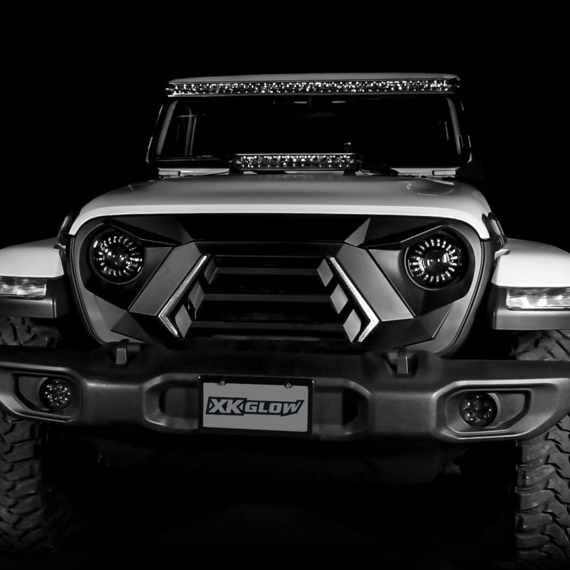 Load image into Gallery viewer, XK Glow JL Wrangler & Gladiator JT XKCHROME LED Grill Kit