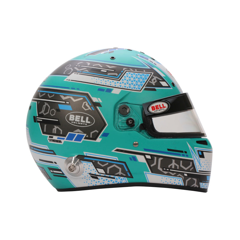 Load image into Gallery viewer, Bell Helmet Rs7 Stamina Anthracite/Aquamarine (Hans) 61(7 5/8) Fia8859-2024/Sa2025