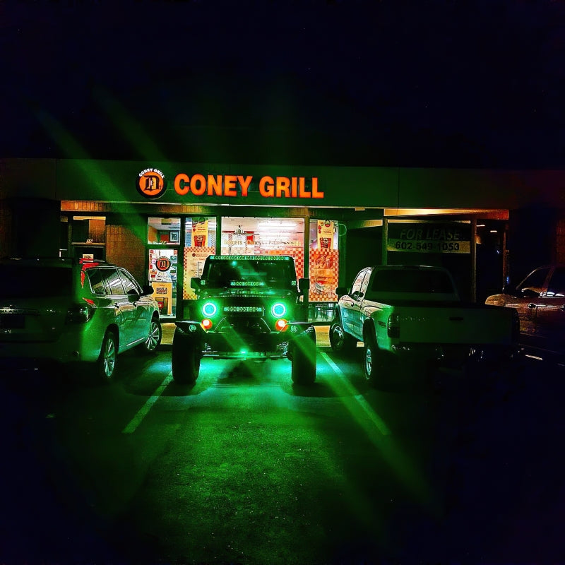 Load image into Gallery viewer, Oracle 7in High Powered LED Headlights - Black Bezel - ColorSHIFT No Controller