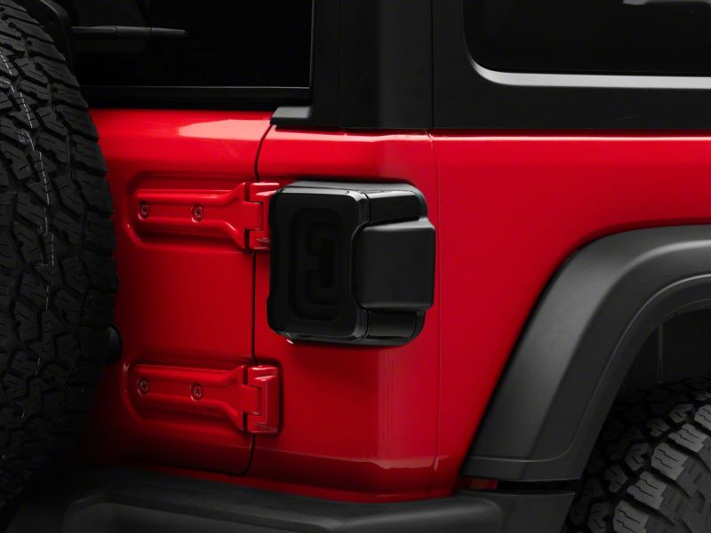 Load image into Gallery viewer, Raxiom 18-23 Jeep Wrangler JL Axial Series Carver LED Tail Lights- Blk Housing (Smoked Lens)