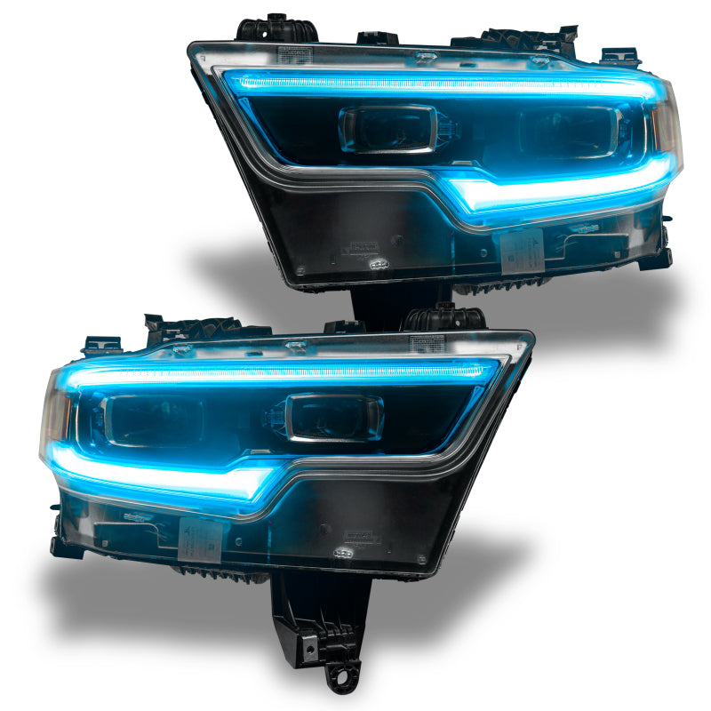 Load image into Gallery viewer, Oracle 19-21 RAM 1500 Projector LED Headlight DRL Kit - ColorSHIFT RGBW+A w/o Controller