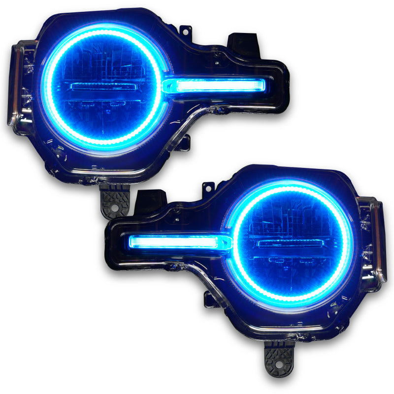 Load image into Gallery viewer, Oracle 21-22 Ford Bronco Headlight Halo Kit w/DRL Bar - Base Headlights -w/BC1 Controller