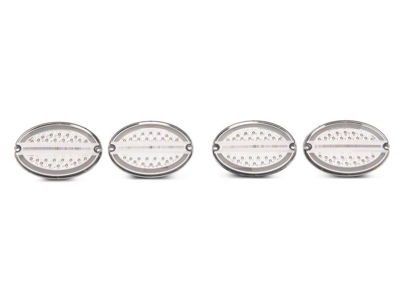 Load image into Gallery viewer, Raxiom 97-04 Chevrolet Corvette C5 Axial Series LED Tail Lights- Chrome Housing (Clear Lens)