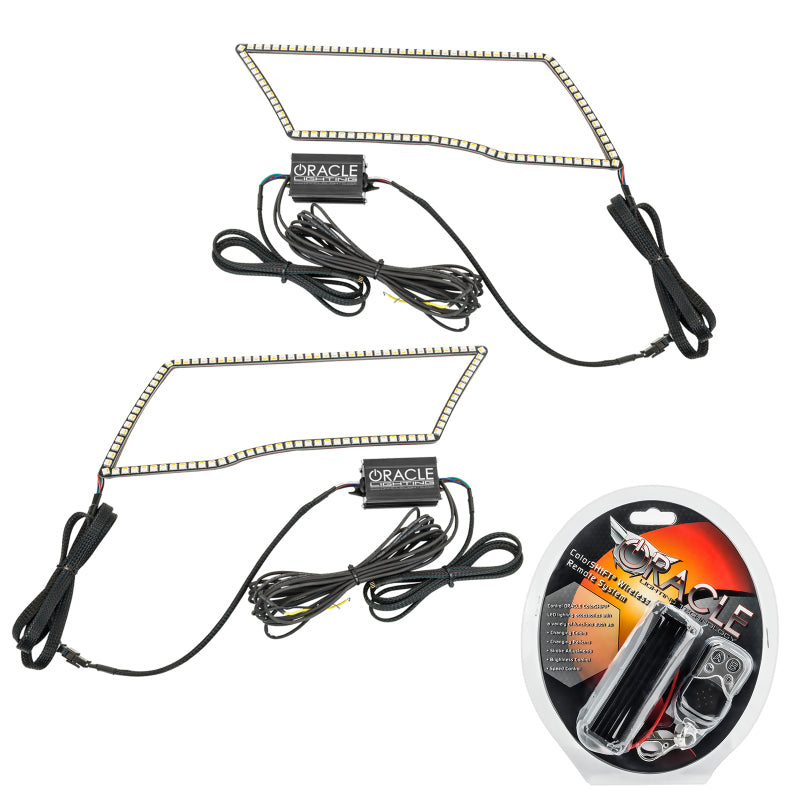 Load image into Gallery viewer, Oracle 09-18 Dodge Ram Switchback Quad Headlight Halo Kit - RGB+A + w/ RF Controller