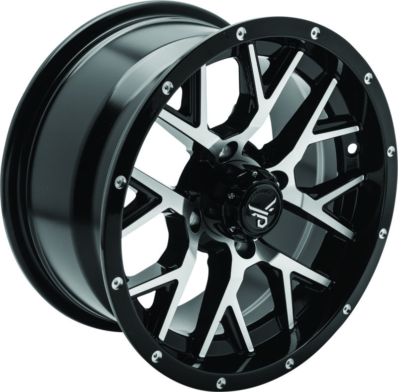 Load image into Gallery viewer, QuadBoss Barbwire 14X7 - 5+2 - 4/110 - Black Machined