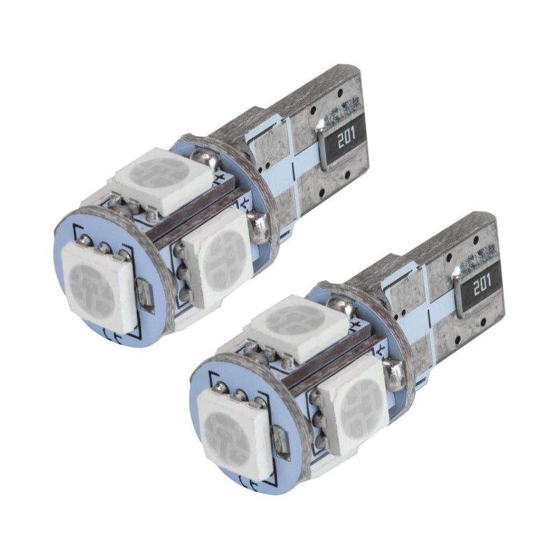 Load image into Gallery viewer, Oracle T10 5 LED 3 Chip SMD Bulbs (Pair) - Purple