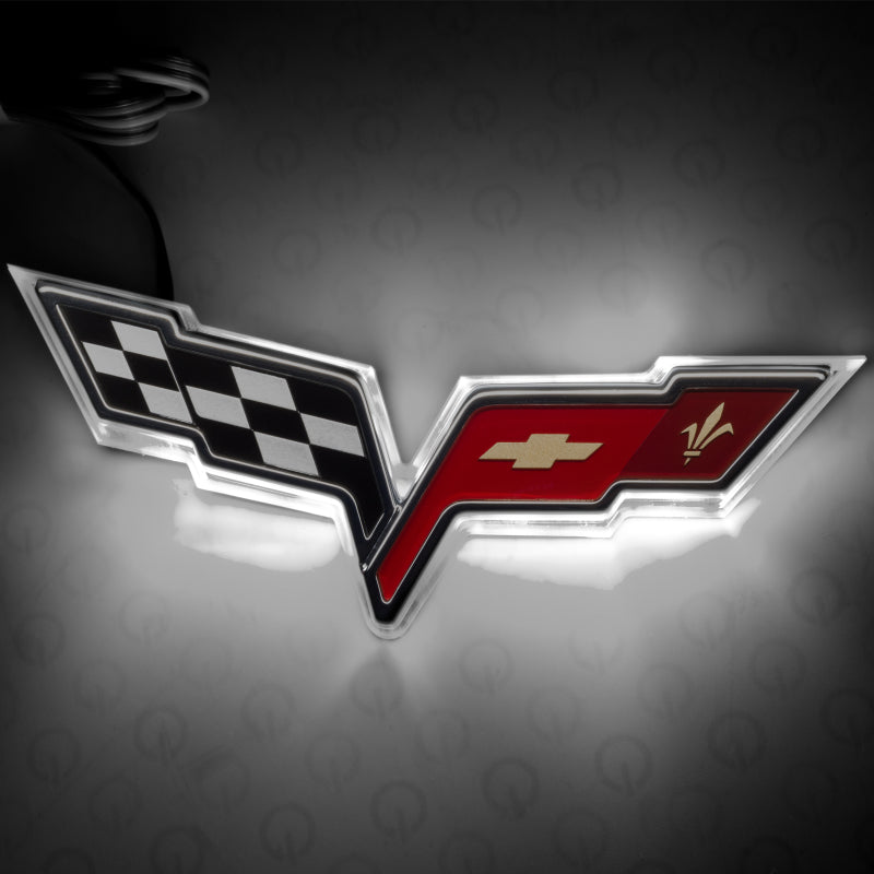 Load image into Gallery viewer, Oracle Chevrolet Corvette C6 Illuminated Emblem - White