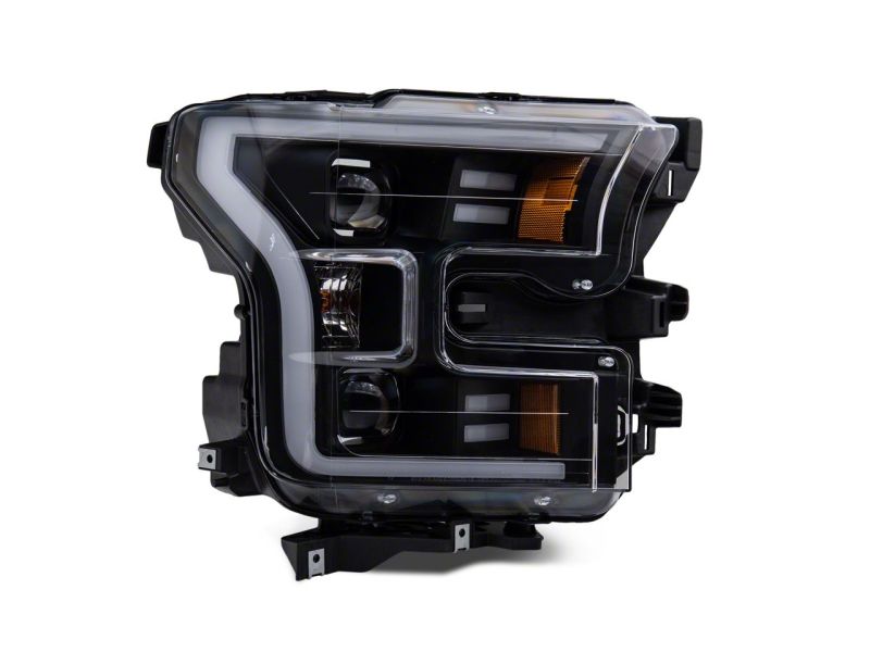 Load image into Gallery viewer, Raxiom 15-17 Ford F-150 G3 Projector Headlights w/ LED Accent- Black Housing (Clear Lens)