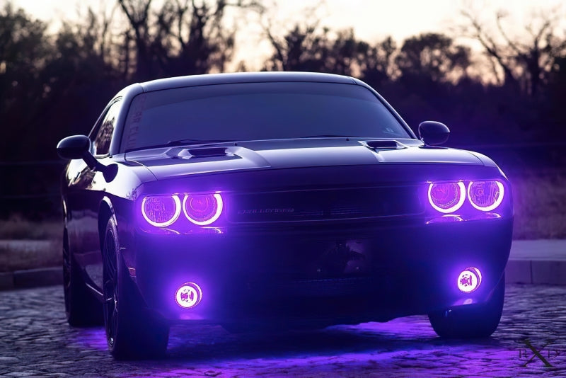 Load image into Gallery viewer, Oracle 0814 Dodge Challenger Dynamic Surface Mount Headlight/Fog Light Halo Kit COMBO