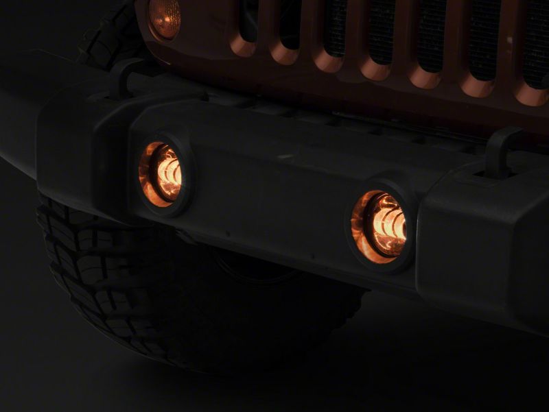 Load image into Gallery viewer, Raxiom 07-23 Jeep Wrangler JK & JL Axial Series Tri-Bar LED Fog Lights- Amber