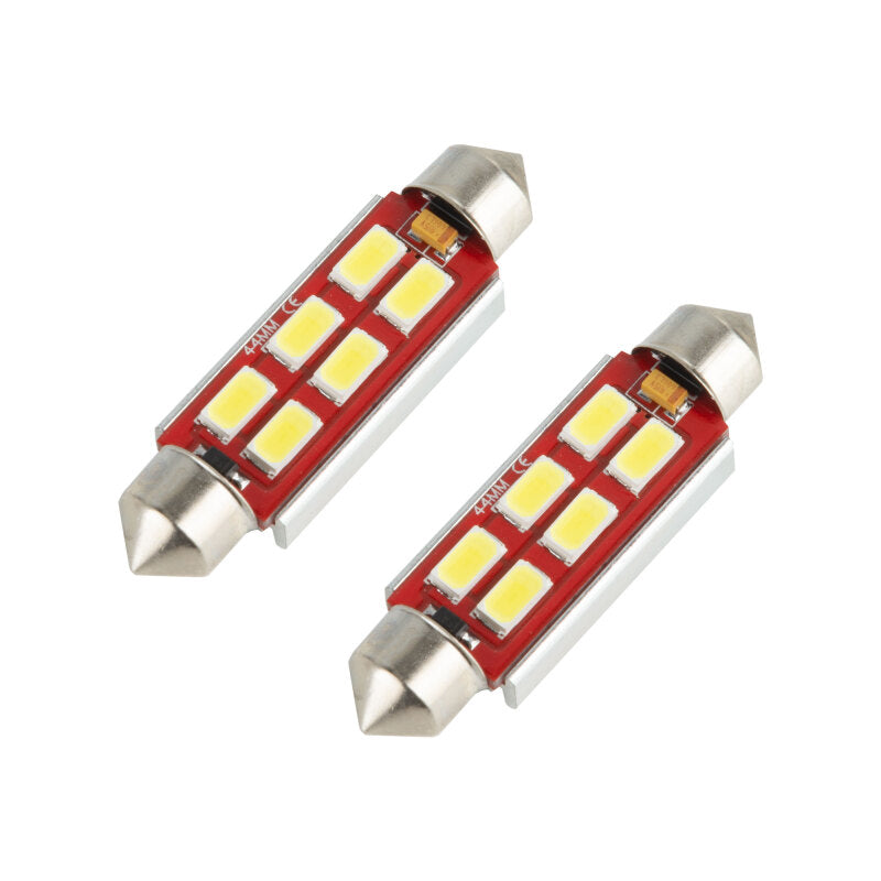 Load image into Gallery viewer, Oracle 44MM 6 LED 3-Chip Festoon Bulbs (Pair) - Cool White