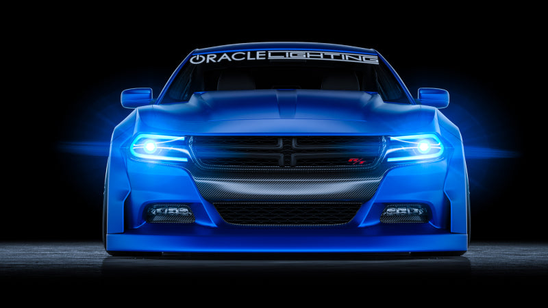 Load image into Gallery viewer, Oracle 15-21 Dodge Charger RGB+W DRL Headlight DRL Upgrade Kit - ColorSHIFT