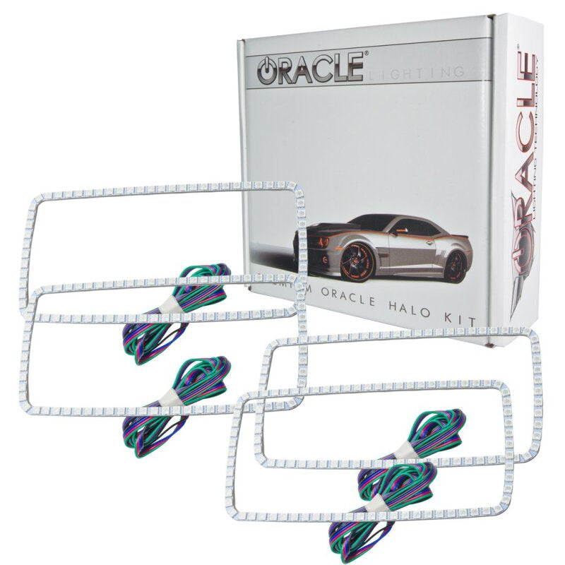 Load image into Gallery viewer, Oracle GMC Sierra 07-13 Halo Kit (New Square Ring Design) - ColorSHIFT w/ BC1 Controller