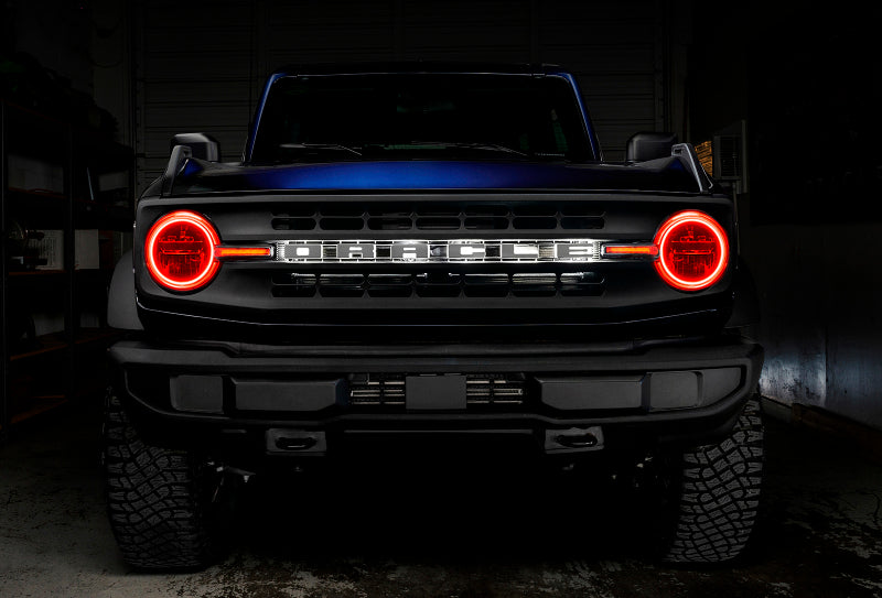 Load image into Gallery viewer, Oracle 21-22 Ford Bronco Headlight Halo Kit w/DRL Bar - Base Headlights -w/2.0 Controller