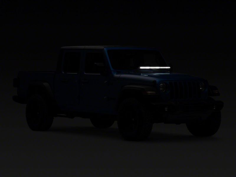 Load image into Gallery viewer, Raxiom 18-23 Jeep Wrangler JL Axial Series 30-In Single Row LED Light Bar w/ Hood Mounting Brackets