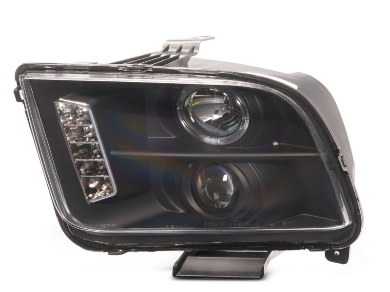 Load image into Gallery viewer, Raxiom 05-09 Ford Mustang Excluding GT500 LED Halo Projector Headlights- Black Housing (Clear Lens)