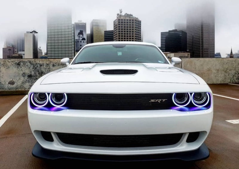 Load image into Gallery viewer, Oracle 15-21 Dodge Challenger Dynamic Surface Mount Headlight Halo Kit - - Dynamic