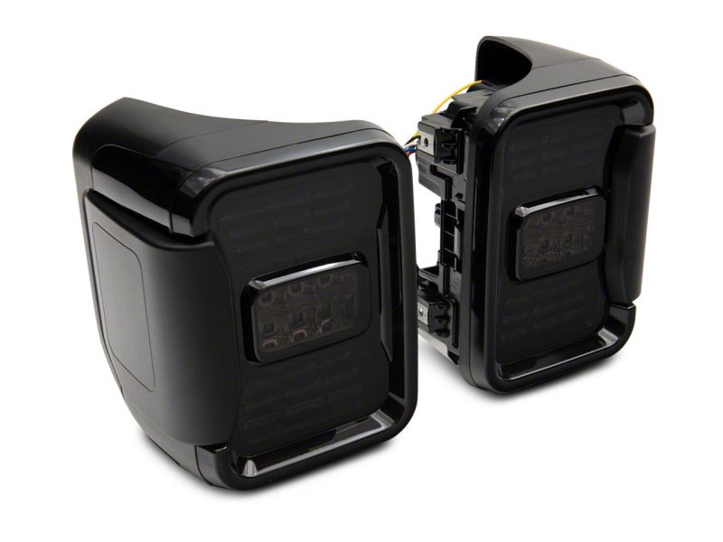 Load image into Gallery viewer, Raxiom 20-23 Jeep Gladiator JT Axial Series LED Tail Lights- Blk Housing (Smoked Lens)