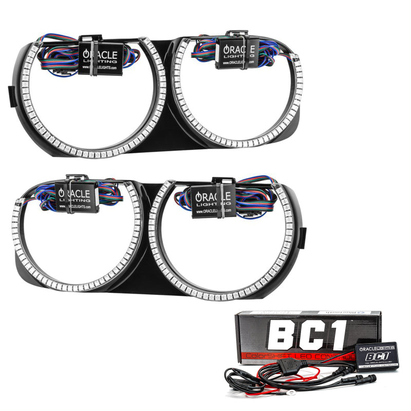 Load image into Gallery viewer, Oracle 15-21 Dodge Challenger Pre-Installed Halo Headlight Bezel - w/ BC1 Controller
