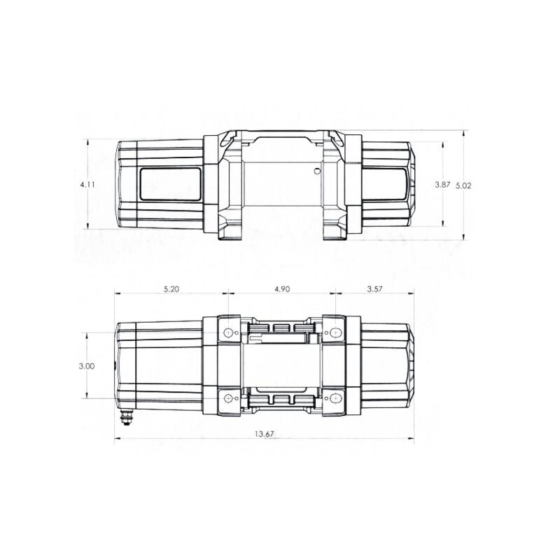 Load image into Gallery viewer, Superwinch 4500 LBS 12V DC 1/4in x 40ft Synthetic Rope Hawse Fairlead SP 45SR Winch
