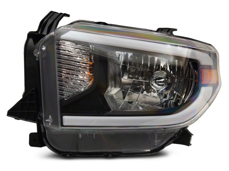 Load image into Gallery viewer, Raxiom 14-21 Toyota Tundra Axial Series Headlights w/ SEQL LED Bar- Black Housing (Clear Lens)