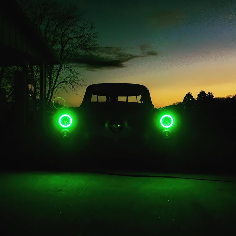 Load image into Gallery viewer, Oracle Pre-Installed Lights 7 IN. Sealed Beam - Red Halo