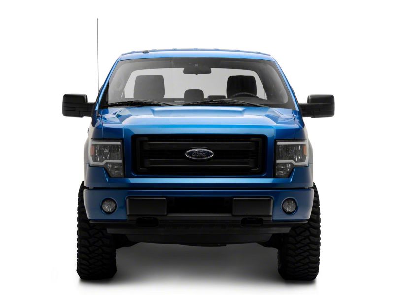 Load image into Gallery viewer, Raxiom 09-14 Ford F-150 Axial Series Headlights w/ LED Bar- Black Housing (Clear Lens)