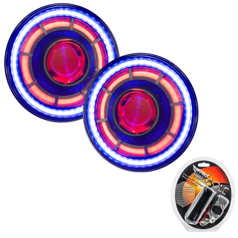 Load image into Gallery viewer, ORACLE Lighting 0718 Jeep Wrangler JK Oculus 7in ColorSHIFT Bi-LED Projector Headlights