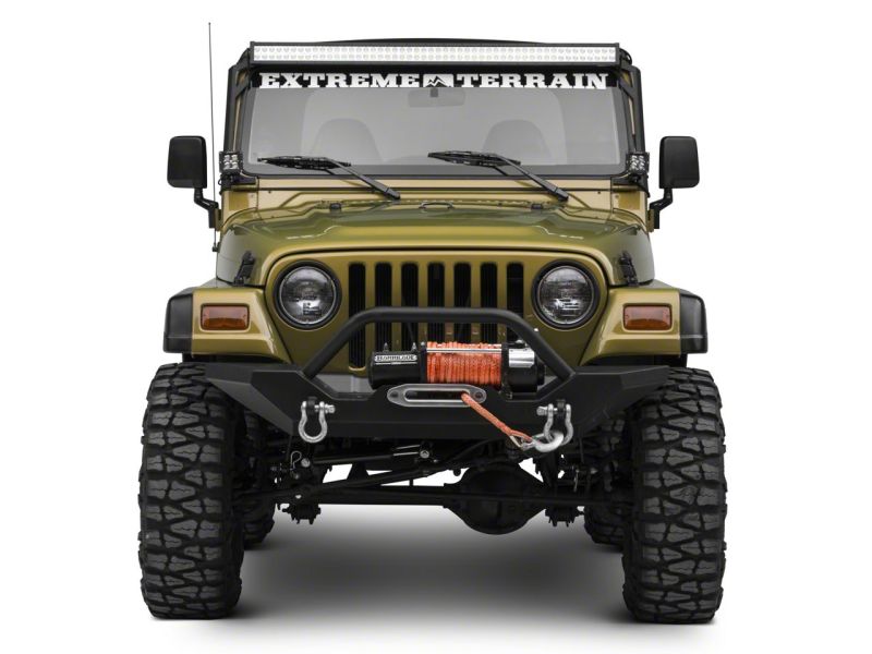 Load image into Gallery viewer, Raxiom 97-06 Jeep Wrangler TJ 50-In LED Light Bar Windshield Mount w/ Auxiliary Bracket