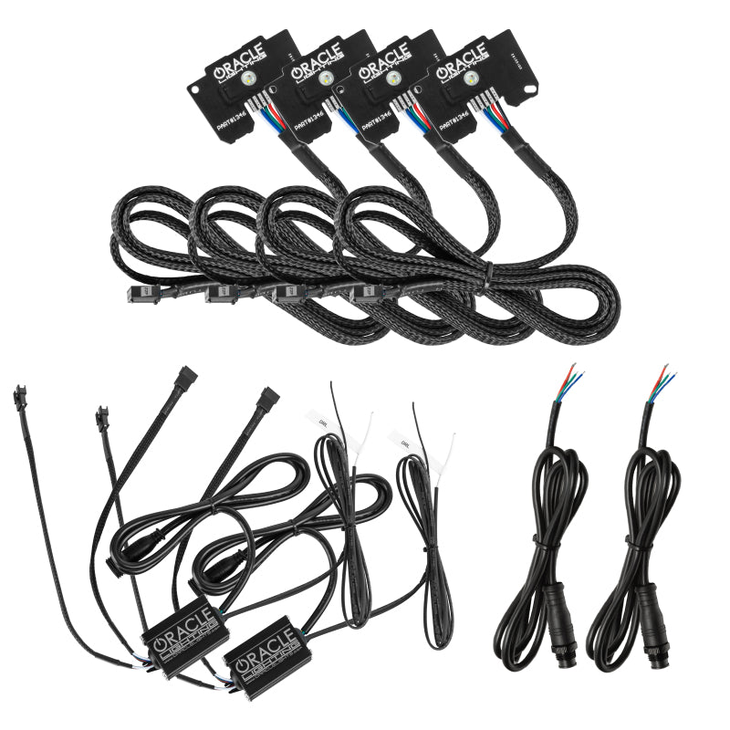 Load image into Gallery viewer, Oracle Jeep Wrangler JL/Gladiator JT RGB+W Headlight DRL Kit - ColorSHIFT w/o Controller