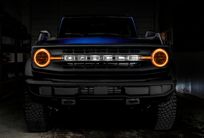 Load image into Gallery viewer, Oracle 21-22 Ford Bronco Headlight Halo Kit w/DRL Bar - Base Headlights -w/RF Controller