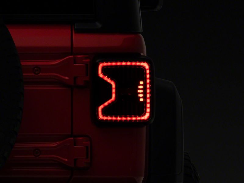 Load image into Gallery viewer, Raxiom 18-23 Jeep Wrangler JL LED Tail Lights- Blk Housing (Smoked Lens)