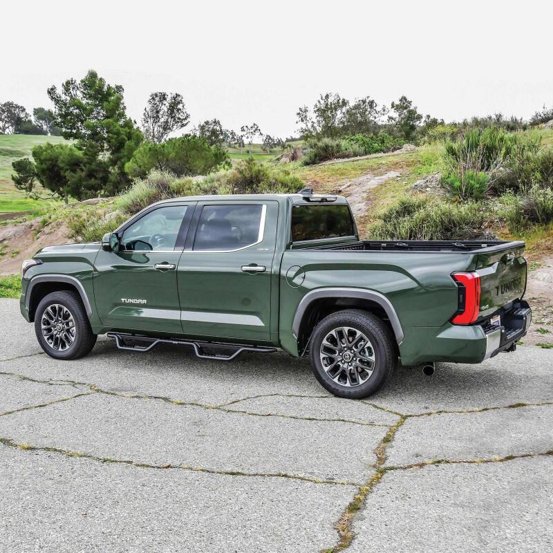 Load image into Gallery viewer, Westin 2022+ Toyota Tundra Crew Max Outlaw Nerf Step Bars - Textured Black