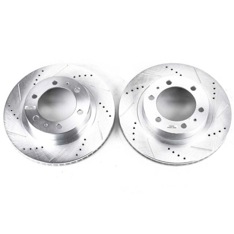 Load image into Gallery viewer, Power Stop 03-09 Toyota 4Runner Front Evolution Drilled & Slotted Rotors - Pair