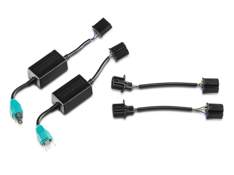 Load image into Gallery viewer, Raxiom 97-18 Jeep Wrangler TJ & JK 6-LED Headlights w/ Partial Halo- Blk Housing (Clear Lens)