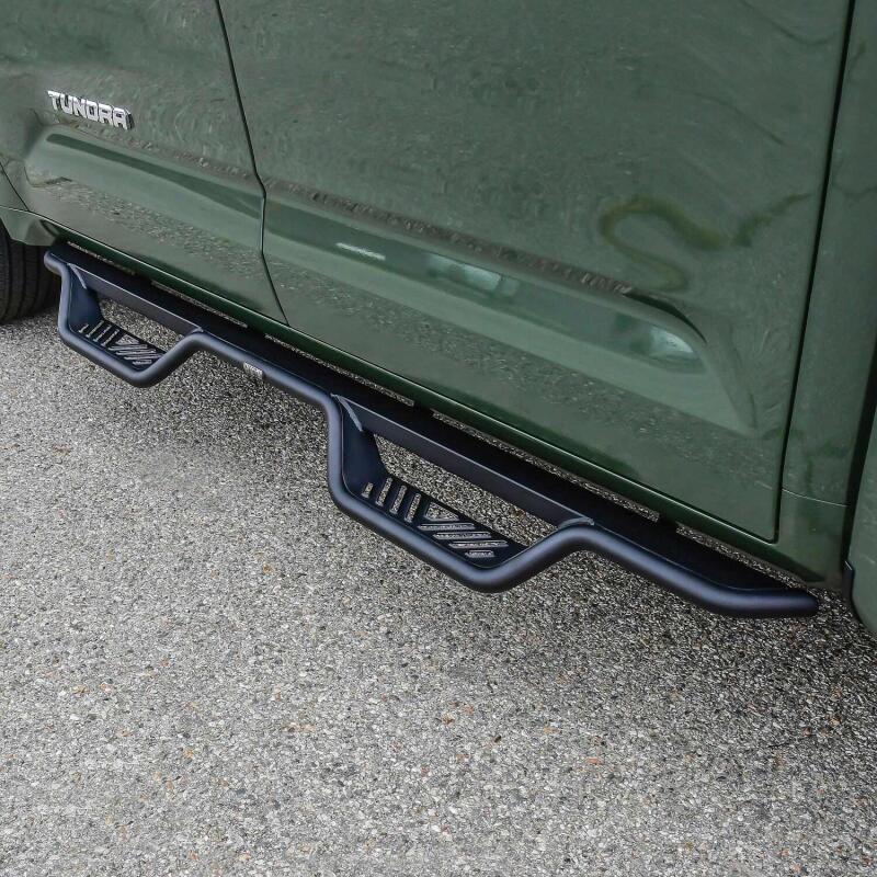 Load image into Gallery viewer, Westin 2022+ Toyota Tundra Crew Max Outlaw Nerf Step Bars - Textured Black