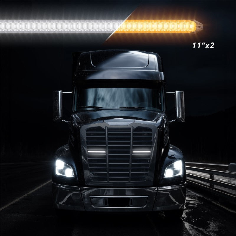 Load image into Gallery viewer, XK Glow 11In Switchback Grill Lights with Start-up Animation & Sequential Turn Signals