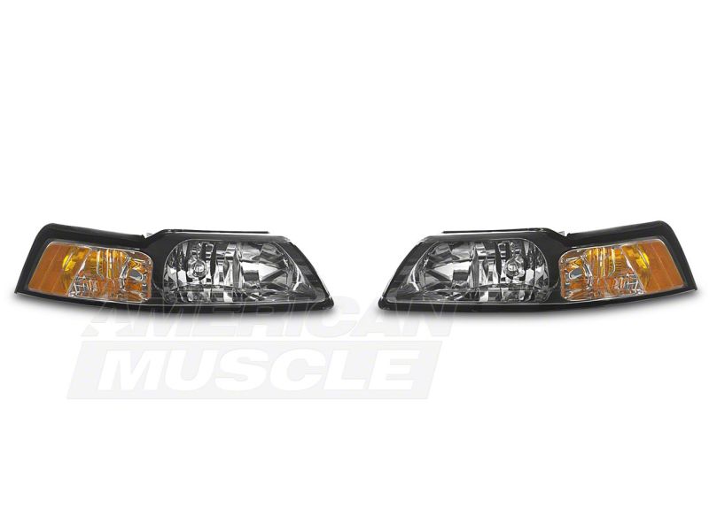 Load image into Gallery viewer, Raxiom 99-04 Ford Mustang Axial Series OE Style Headlights- Chrome Housing (Clear Lens)