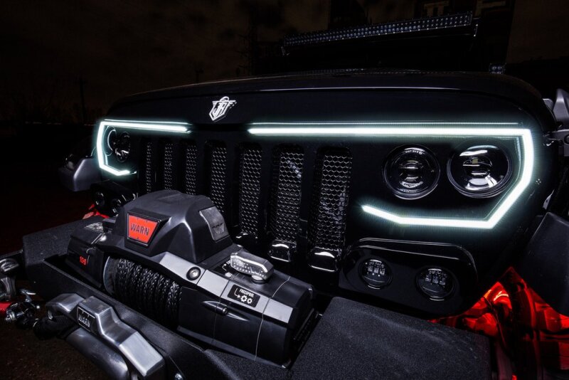 Load image into Gallery viewer, Oracle VECTOR Series Full LED Grille - Jeep Wrangler JL/JT - NA