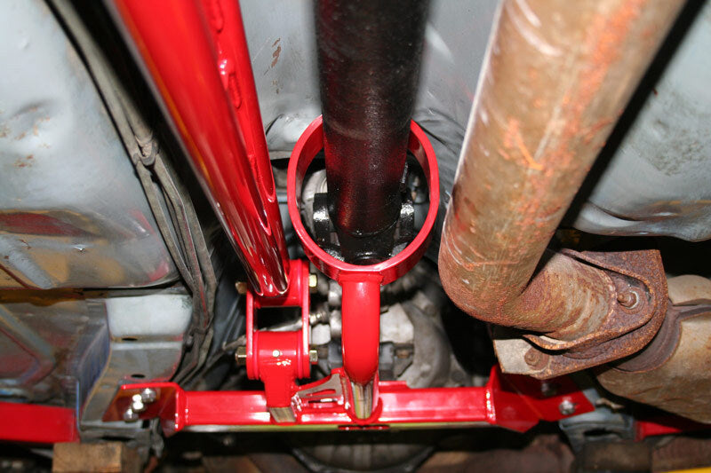 Load image into Gallery viewer, UMI Performance 82-92 GM F-Body Tunnel Mount Trq. Arm T5/ TH350 Loop - Red