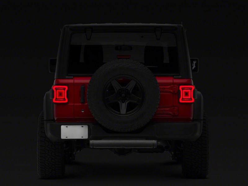 Load image into Gallery viewer, Raxiom 18-23 Jeep Wrangler JL Horizon LED Tail Lights- BlkHousing- Red Lens