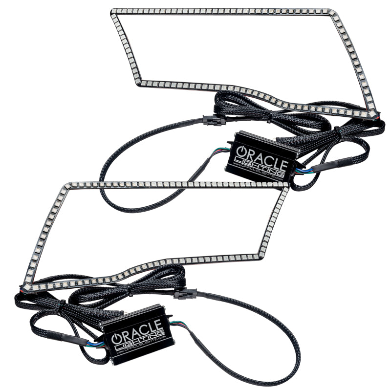 Load image into Gallery viewer, Oracle Dodge Ram Sport 09-18 LED Headlight Halo Kit - ColorSHIFT w/o Controller