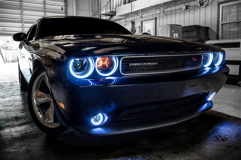 Load image into Gallery viewer, Oracle 08-14 Dodge Challenger Dynamic Surface Mount Headlight Halo Kit - - Dynamic